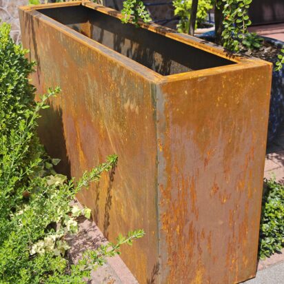 Donica rdzewiona 120x30x60